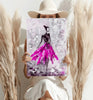 Lady in Pink Dress Aluminum Print by Insigneart USA