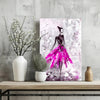 Lady in Pink Dress Aluminum Print by Insigneart USA