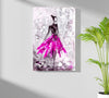 Lady in Pink Dress Aluminum Print by Insigneart USA