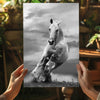 Running Horse Aluminum Print by Insigneart USA