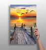 Sunset Lake View Aluminum Print by Insigneart USA