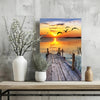 Sunset Lake View Aluminum Print by Insigneart USA