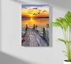 Sunset Lake View Aluminum Print by Insigneart USA