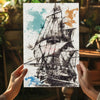 Ship Aluminum Print by Insigneart USA