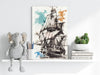 Ship Aluminum Print by Insigneart USA