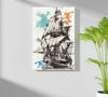 Ship Aluminum Print by Insigneart USA