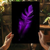 Purple Feather Aluminum Print by Insigneart USA
