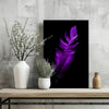 Purple Feather Aluminum Print by Insigneart USA