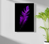 Purple Feather Aluminum Print by Insigneart USA