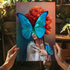 Butterfly Woman Aluminum Print by Insigneart USA