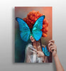 Butterfly Woman Aluminum Print by Insigneart USA