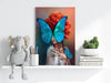 Butterfly Woman Aluminum Print by Insigneart USA