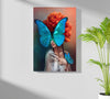 Butterfly Woman Aluminum Print by Insigneart USA