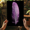 Purple Feather Aluminum Print by Insigneart USA