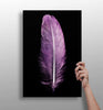 Purple Feather Aluminum Print by Insigneart USA