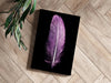 Purple Feather Aluminum Print by Insigneart USA