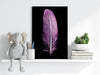 Purple Feather Aluminum Print by Insigneart USA