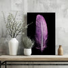 Purple Feather Aluminum Print by Insigneart USA