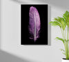 Purple Feather Aluminum Print by Insigneart USA
