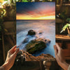 Sunset Lake View Aluminum Print by Insigneart USA