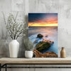 Sunset Lake View Aluminum Print by Insigneart USA