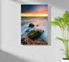 Sunset Lake View Aluminum Print by Insigneart USA