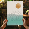 Line Art Modern Shape V7 Aluminum Print