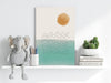 Line Art Modern Shape V7 Aluminum Print by Insigneart USA