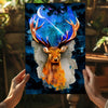 Deer at Night Aluminum Print by Insigneart USA