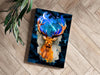 Deer at Night Aluminum Print by Insigneart USA