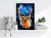 Deer at Night Aluminum Print by Insigneart USA