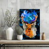 Deer at Night Aluminum Print by Insigneart USA