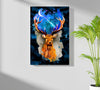 Deer at Night Aluminum Print by Insigneart USA
