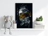 Poseidon Yellow Aluminum Print by Insigneart USA