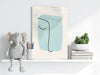 Line Art V8 Aluminum Print by Insigneart USA