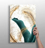 Emerald Leaves Aluminum Print by Insigneart USA