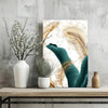 Emerald Leaves Aluminum Print by Insigneart USA