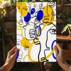 Abstract Line Art Aluminum Print by Insigneart USA