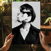 Woman in Smoke Aluminum Print by Insigneart USA