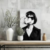 Woman in Smoke Aluminum Print by Insigneart USA
