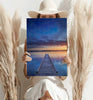 Dock View at Sunset Aluminum Print by Insigneart USA
