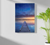 Dock View at Sunset Aluminum Print by Insigneart USA