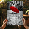 Red Umbrella Aluminum Print by Insigneart USA