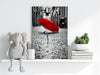 Red Umbrella Aluminum Print by Insigneart USA