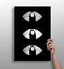 Hush Lips Black And White Aluminum Print by Insigneart USA