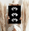 Hush Lips Black And White Aluminum Print by Insigneart USA