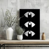 Hush Lips Black And White Aluminum Print by Insigneart USA