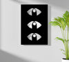 Hush Lips Black And White Aluminum Print by Insigneart USA