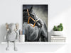 Black Horse Aluminum Print by Insigneart USA