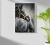 Black Horse Aluminum Print by Insigneart USA